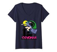 DC Originals Catwoman Logo T-Shirt avec Col en V
