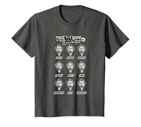 DC Originals The Many Moods of The Joker Camiseta T-Shirt, Enfant, Asphalte, 3 Ans