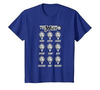 DC Originals The Many Moods of The Joker Camiseta T-Shirt, Enfant, Bleu Royal, 6 Ans