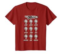 DC Originals The Many Moods of The Joker Camiseta T-Shirt, Enfant, Canneberge, 3 Ans