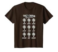 DC Originals The Many Moods of The Joker Camiseta T-Shirt, Enfant, Marron, 4 Ans