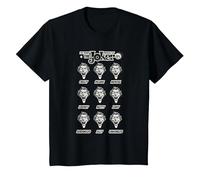 DC Originals The Many Moods of The Joker Camiseta T-Shirt, Enfant, Noir, 10 Ans