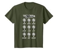 DC Originals The Many Moods of The Joker Camiseta T-Shirt, Enfant, Olive, 2 Ans