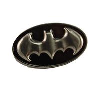 DC Pin's en étain avec logo Batman - Argenté - 2,5 cm - Noir