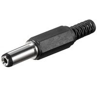 DC plug with Câble protector bore 2,1 x 5,5 mm