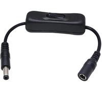 DC Power Extension Cable Male to Female 5.5mm x 2.5mm with On/Off Switch 12V 3A Cable for LED Camera (0.2m)
