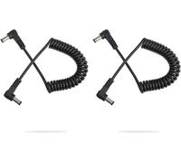 DC Power Extension DC 5.5mm x 2.5mm 90 degrés mâle à mâle câble Adaptateur Secteur à Angle Droit dc5525 pour Bande Lihgt,caméra de sécurité CCTV,Moniteur etc(2 PCS)
