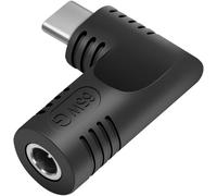 Dc Power Female 5V To Type C Male Plug Adapter Converter Usb Power Connector Pd 65W 5.5X2.1Mm 90 Degree Plug For Cell Phone