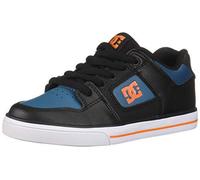 DC Pure Elastic Skate Shoe, Black, 4 M US Big Kid
