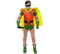 BANDAI - McFarlane DC Retro Batman 66 Figurine d'action Robin avec Masque à oxygène, Multicolore, TM15063