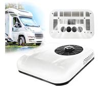 DC RV Climatiseur Toit Système de Climatisation 12V/24V Électrique Camping-Car avec Compresseur,Faible Bruit, Pour Caravanes Campers Véhicules Récréatifs et Excavatrices Lourdes