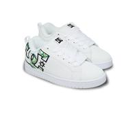 DC Shoes Baskets Court Graffik pour Homme, Blanc Liquide, Taille 46 UE