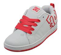 DC Shoes Baskets Court Graphik Gris Rouge Enfants - 36 EU