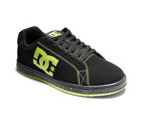 Dc Shoes Baskets Gaveler pour Homme, Noir/Vert Citron, 46.5 EU