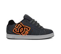 DC Shoes Chaussures de Skate en Filet pour Homme, Gris/Noir/Orange, 43 EU