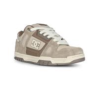 DC Shoes Chaussures De Skate Taupe/Blanc Cassé Suede Homme En Grande Taille