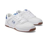 DC Shoes Chaussures de Skateboard Central Casual Low Top Shoe pour Homme, Blanc/Bleu., 42 EU