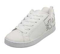 DC Shoes COURT GRAFFIK - Baskets Skate Femme Blanc Argent - 40.5 EU