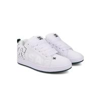 DC Shoes Court Graffik - Chaussures en Cuir - Homme - 42 - Blanc.