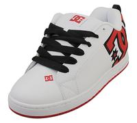 DC Shoes Court Graphik Baskets Rouge Blanc Homme - 43 EU