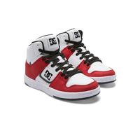 Dc Shoes Cure Hi Top Elastic Basket, Blanc/Rouge, 34 EU