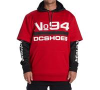 Sweatshirt à capuche DC Shoes Dryden rouge noir - L