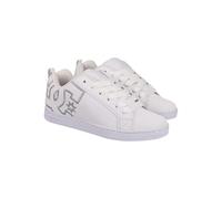 Dc Shoes Femme Court Graffik Basket, Blanc M Silver, 38 EU