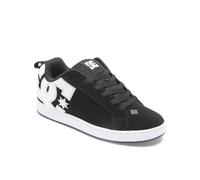 Dc Shoes Femme Court Graffik Basket, Pochoir Noir et Blanc, 42 EU