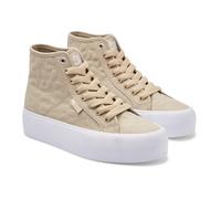 Dc Shoes Femme Plateforme Manuelle Hi Basket, Taupe Expresso, 37.5 EU