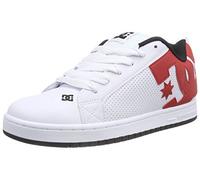 Dc Shoes Homme Court Graffik Baskets Basses, White/Red/Black, 44.5 EU