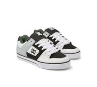 DC Shoes Homme Pure Basket, Blanc, Noir, Vert, 42 EU