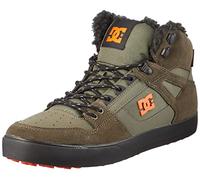 DC Shoes Homme Pure Basket, Dusty Olive/Orange, 40.5 EU