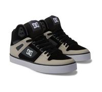 Dc Shoes - Pure High-Top Wc En Cuir Noir Et Gris Pour Hommes - 43