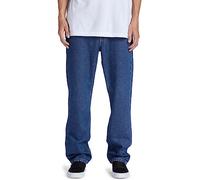 DC Shoes Homme Worker Straight Denim Rid Jeans, Bleu - Indigo Dark, 34W / 34L EU