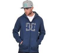 DC Shoes Hookup - Sweat-Shirt à Capuche - Uni - Col Ras du Cou - Manches Longues - Homme - Bleu (Black Iris) - Small (Taille Fabricant: S)