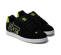 DC Shoes Net Chaussures de Skateboard pour Homme, Noir/Vert Citron, 44.5 EU
