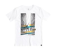 DC Shoes Powerslide - T-Shirt - Imprimé - Col Ras du Cou - Manches Courtes - Garçon - Blanc (White) - FR: 10 Ans (Taille Fabricant: 10 Ans)