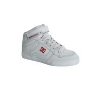 Dc Shoes Pure High-Top Ev Basket, Gris/Rouge, 35 EU