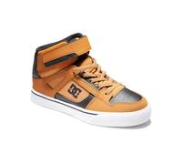 Dc Shoes Pure High Top Ev-Chaussures en Cuir Haut de Gamme pour Enfants Shoe, Wheat Black, 28.5 EU