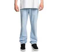 DC Shoes Ril en Denim Droit de Travail Jeans, Indigo Clair, 28W / 32L Homme
