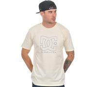 DC Shoes Scratchstar - T-shirt - Uni - Col ras du cou - Manches courtes - Homme, Ecru (Turtle Dove), Small (Taille fabricant: S)