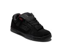 Dc Shoes Stag Chaussures en Cuir pour Homme Basket, Noir/Gris/Rouge, 41 EU