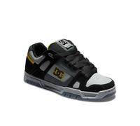 Dc Shoes Stag Chaussures en Cuir pour Homme Shoe, Noir/Gris/Rouge, 40.5 EU