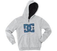 DC Shoes Tangle - Sweat-shirt à Capuche - Uni - Doublé Sherpa - Garçon - Gris (Hgrey/Deepblue) - S