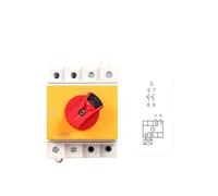 DC Solar Isolator Switch PV 1000V 32A 2P Din Rail Mounting Rotating Handle EKD6-DB32 RUAJOGYNVM(EKD6-32-2 (2P 32A))