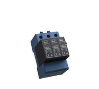 DC SPD 3P 20-40KA 1000V 1500V Surge Protective Device Low-voltage Arrester House din rail 3 Poles Protector YRSP-D2/T2 AUOQKQUT(3P 1500V,Blue TUV)