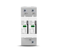 DC SPD Surge Protective Device 600V 800V 1000V 2P 20KA 40KA 60KA Voltage Protector Solar PV Photovoltaic Lightning Arrester BIANMTSW(60KA,DC600V)