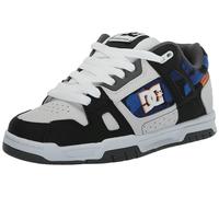 DC Stag Chaussures de skate décontractées pour homme, Blanc/noir/orange, 42.5 EU