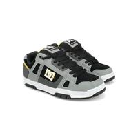 DC Chaussures de skate décontractées pour homme, gris/jaune, 46 EU