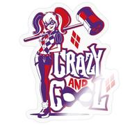 DC Super Hero Girls Harley Quinn Maillet Autocollant Sticker